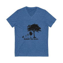 Load image into Gallery viewer, Rebuild The Grove Life Cycle - Jersey Short Sleeve V-Neck Tee - Rebuild The Grove
