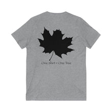 Load image into Gallery viewer, Maple Leaf Jersey Short Sleeve V-Neck Tee - Rebuild The Grove
