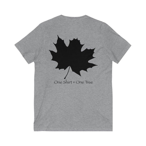Maple Leaf Jersey Short Sleeve V-Neck Tee - Rebuild The Grove