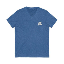Load image into Gallery viewer, Dogwood on Jersey Short Sleeve V-Neck Tee - Rebuild The Grove
