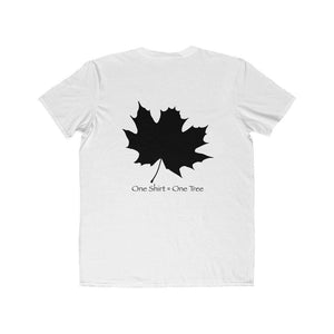 Maple Leaf on Men's Fitted Short Sleeve Tee - Rebuild The Grove