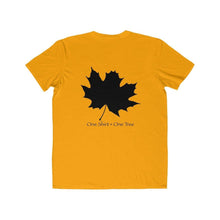 Load image into Gallery viewer, Maple Leaf on Men&#39;s Fitted Short Sleeve Tee - Rebuild The Grove
