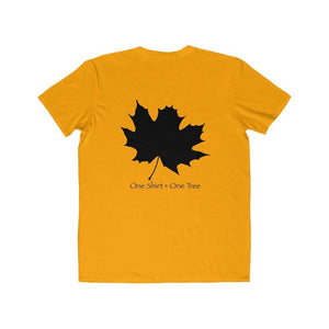 Maple Leaf on Men's Fitted Short Sleeve Tee - Rebuild The Grove