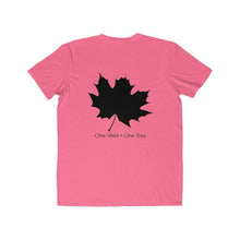 Load image into Gallery viewer, Maple Leaf on Men&#39;s Fitted Short Sleeve Tee - Rebuild The Grove
