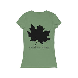 Acron'y Maple Leaf Women's Jersey Short Sleeve V-Neck Tee - Rebuild The Grove