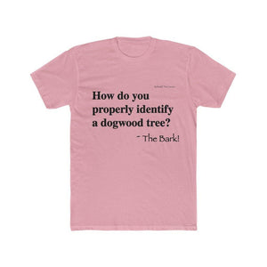 Funny Wood - Dogwood on Men's Fitted Short Sleeve Tee - Rebuild The Grove